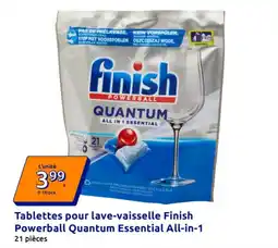 Action Finish Tablettes pour lave-vaisselle Powerball Quantum Essential All-in-1 offre