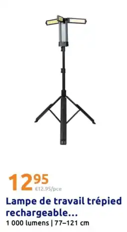 Action Lampe de travail trépied rechargeable... offre