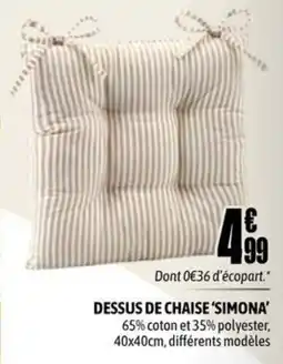 L'incroyable Simona dessus de chaise offre