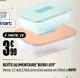 L'incroyable Boro joy boîte alimentaire offre