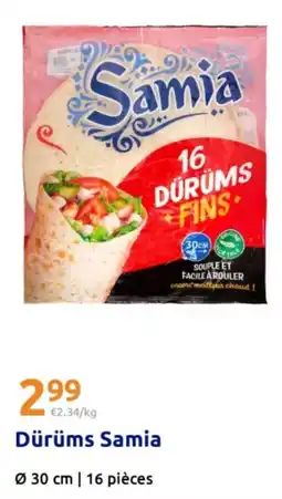 Action Samia Dürüms offre
