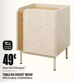 L'incroyable Nova table de chevet offre