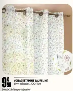 L'incroyable LAURELINE Voilage étamine offre