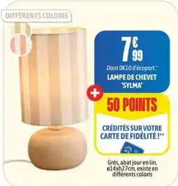 L'incroyable Sylma Lampe de chevet offre
