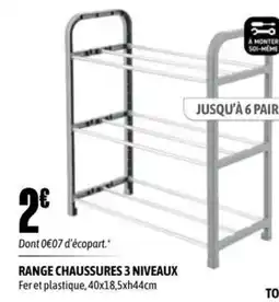 L'incroyable Range chaussures 3 niveaux offre