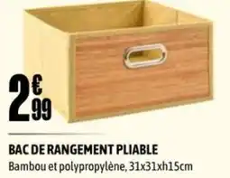 L'incroyable BAC DE RANGEMENT PLIABLE offre