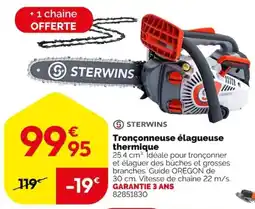 Weldom STERWINS Tronçonneuse élagueuse thermique offre