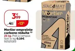 Weldom SAC4MAT Mortier offre