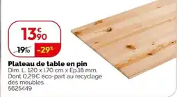 Weldom Plateau de table en pin offre