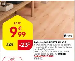Weldom Ertens Sol stratifié FORTE NILO 2 offre