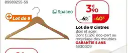 Weldom Spaceo lot de 8 cintres offre