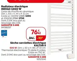 Weldom INDIGO Radiateur électrique offre