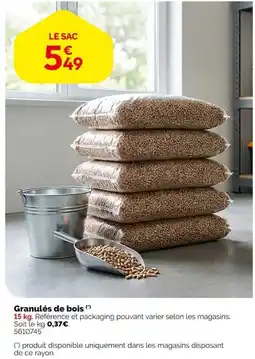 Weldom Granulés de bois offre
