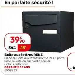 Weldom RENZ Boîte aux lettres offre
