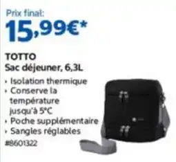 Costco TOTTO Sac déjeuner offre