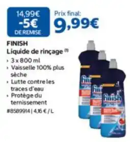 Costco FINISH Liquide de rinçage offre