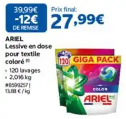 Costco ARIEL Lessive en dose pour textile coloré offre
