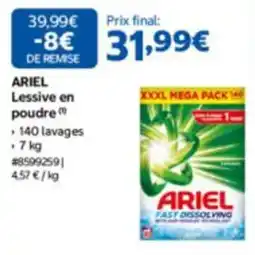 Costco ARIEL Lessive en poudre offre