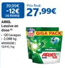 Costco ARIEL Lessive en dose offre