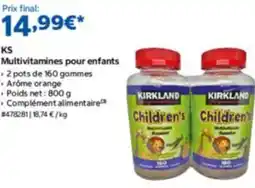 Costco Kirkland multivitamines pour enfants offre