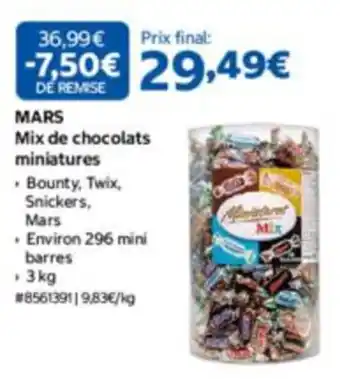 MARS Mix de chocolats miniatures