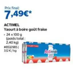 Costco ACTIMEL Yaourt à boire goût fraise offre