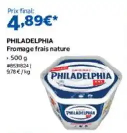 Costco PHILADELPHIA Fromage frais nature offre