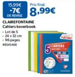 Costco CLAIREFONTAINE Cahiers koverbook offre