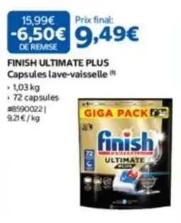 Costco Finish Capsules lave-vaisselle offre
