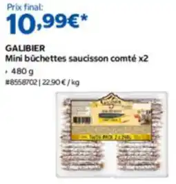 Costco GALIBIER Mini bûchettes saucisson comté offre
