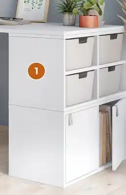Weldom Etagère 2 cases kub blanc offre
