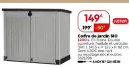 Weldom Keter coffre de jardin sio offre