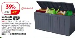 Weldom Naterial coffre de jardin en résine flint offre