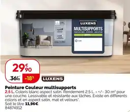 Weldom Luxens peinture couleur multisupports offre