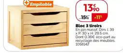 Weldom Bloc 3 tiroirs offre