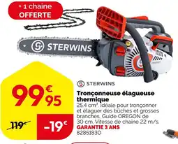 Weldom Sterwins tronçonneuse élagueuse thermique offre