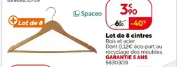 Weldom Spaceo lot de 8 cintres offre