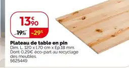 Weldom Plateau de table en pin offre