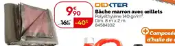 Weldom Dexter bâche marron avec œillets offre
