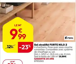 Weldom Artens sol stratifié forte nilo 2 offre