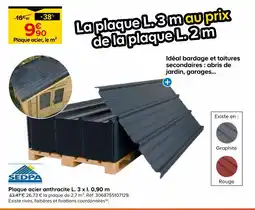 Castorama Sedpa plaque acier anthracite offre