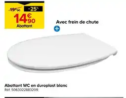 Castorama Abattant wc en duroplast blanc offre