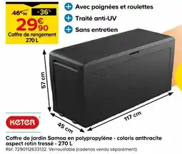 Castorama Keter coffre de jardin offre