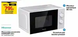 Castorama Hisense micro-ondes encastrable h20mowp1 20 l offre