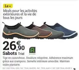 Espace emeraude La vie - sabots trial offre