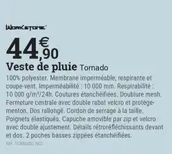 Espace emeraude Tornado - veste de pluie offre