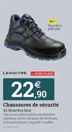 Espace emeraude Lemaitre - chaussures de sécurité offre