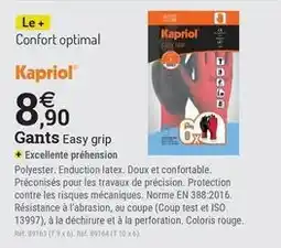 Espace emeraude Kaporal - gants easy grip offre