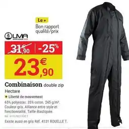 Espace emeraude Alliance - combinaison double zip offre