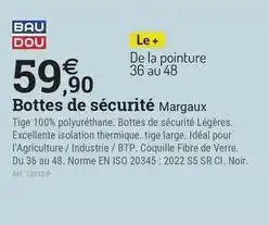 Espace emeraude Bottes de securite margaux offre